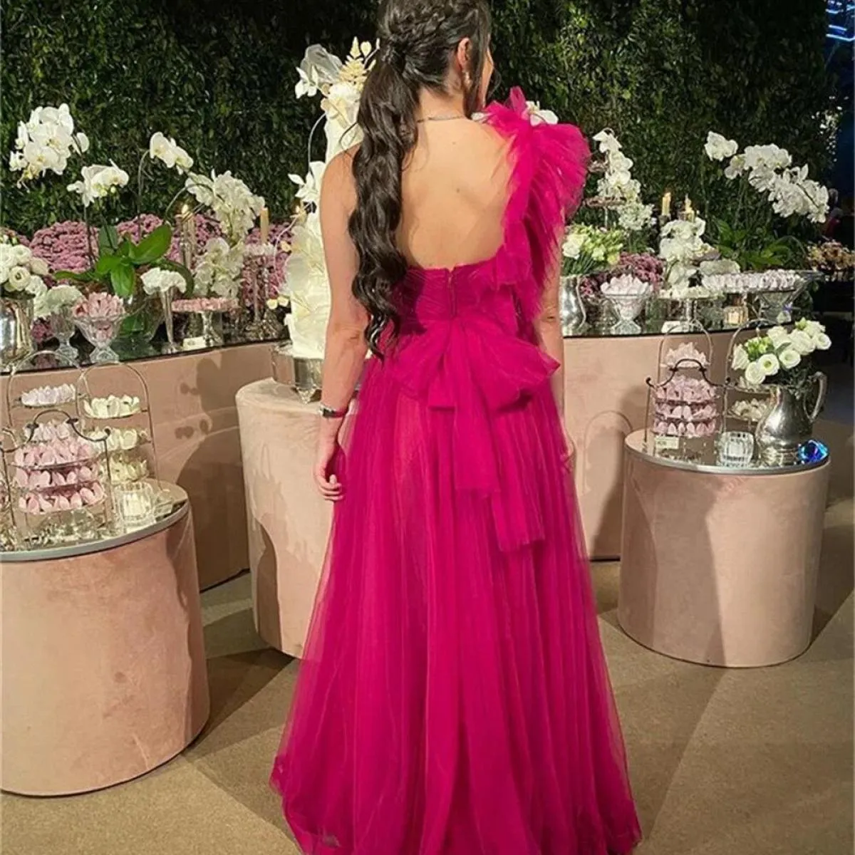 Abiti eleganti per le donne Abito da sera 2023 Abito di lusso Abito da ballo Festa formale Lungo Adatto Richiesta Occasione Matr