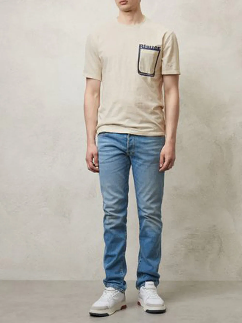 BLAUER T-shirt Uomo - Beige modello 24SBLUH02344
