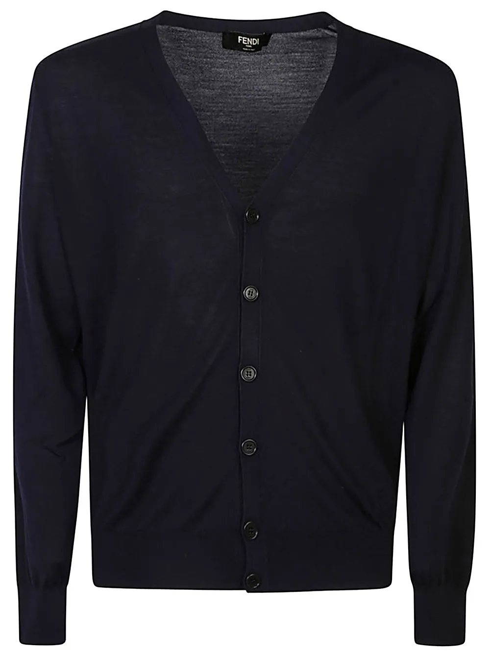 Cardigan-Cardigan in lana blu