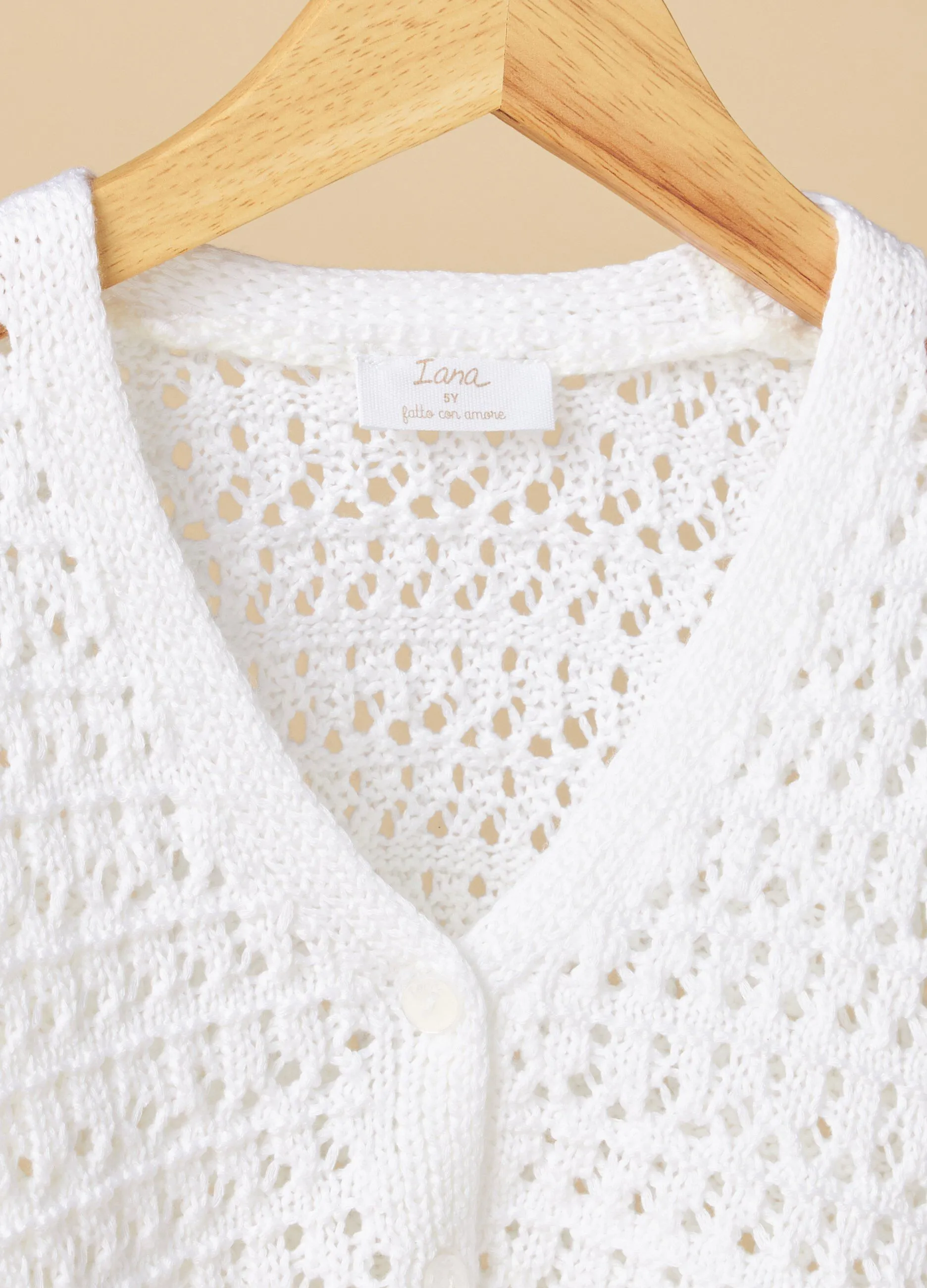 Cardigan IANA in puro cotone bambina
