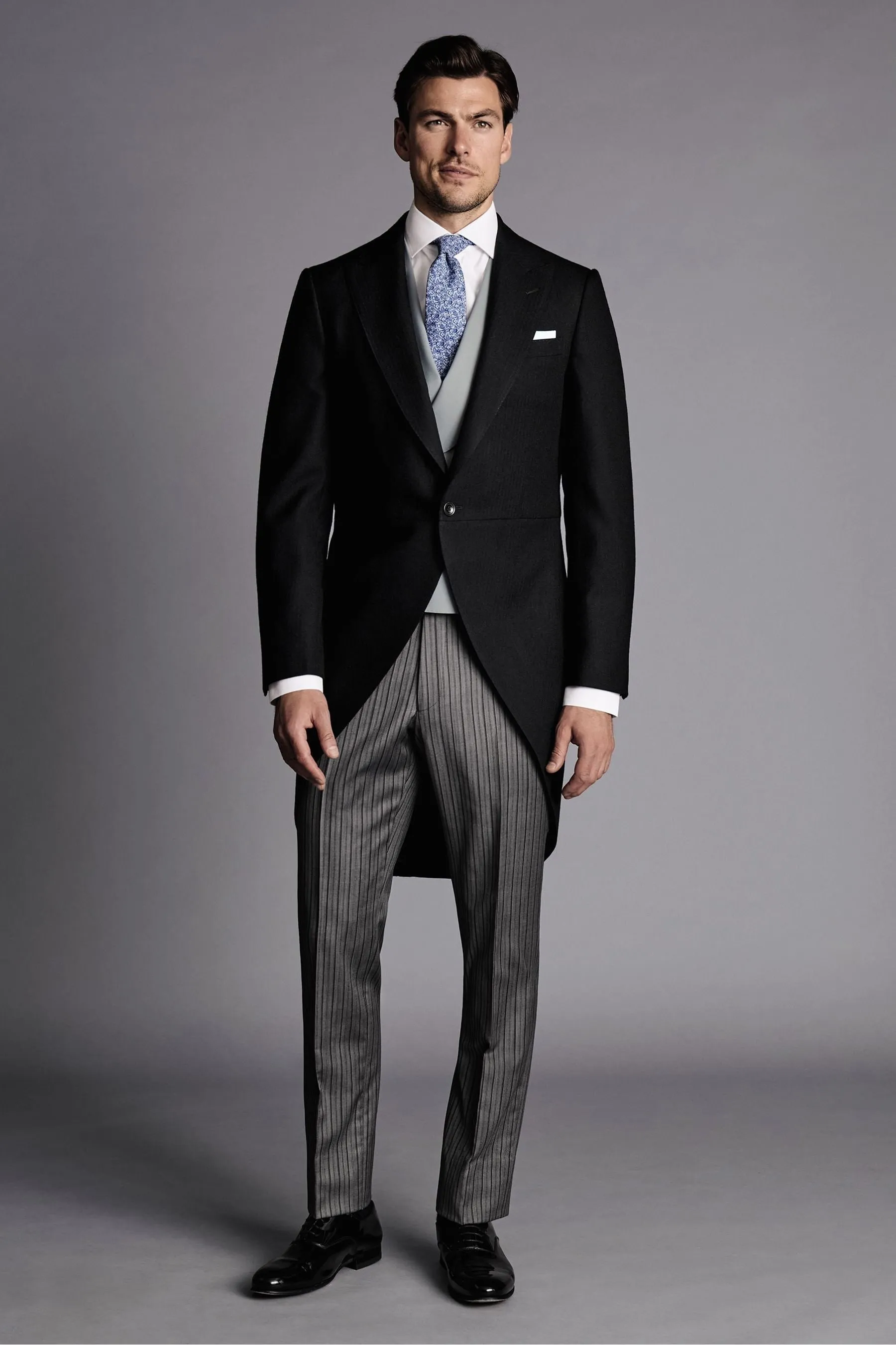 Charles Tyrwhitt A righe Vestibilità attillata / Slim - Pantaloni da completo