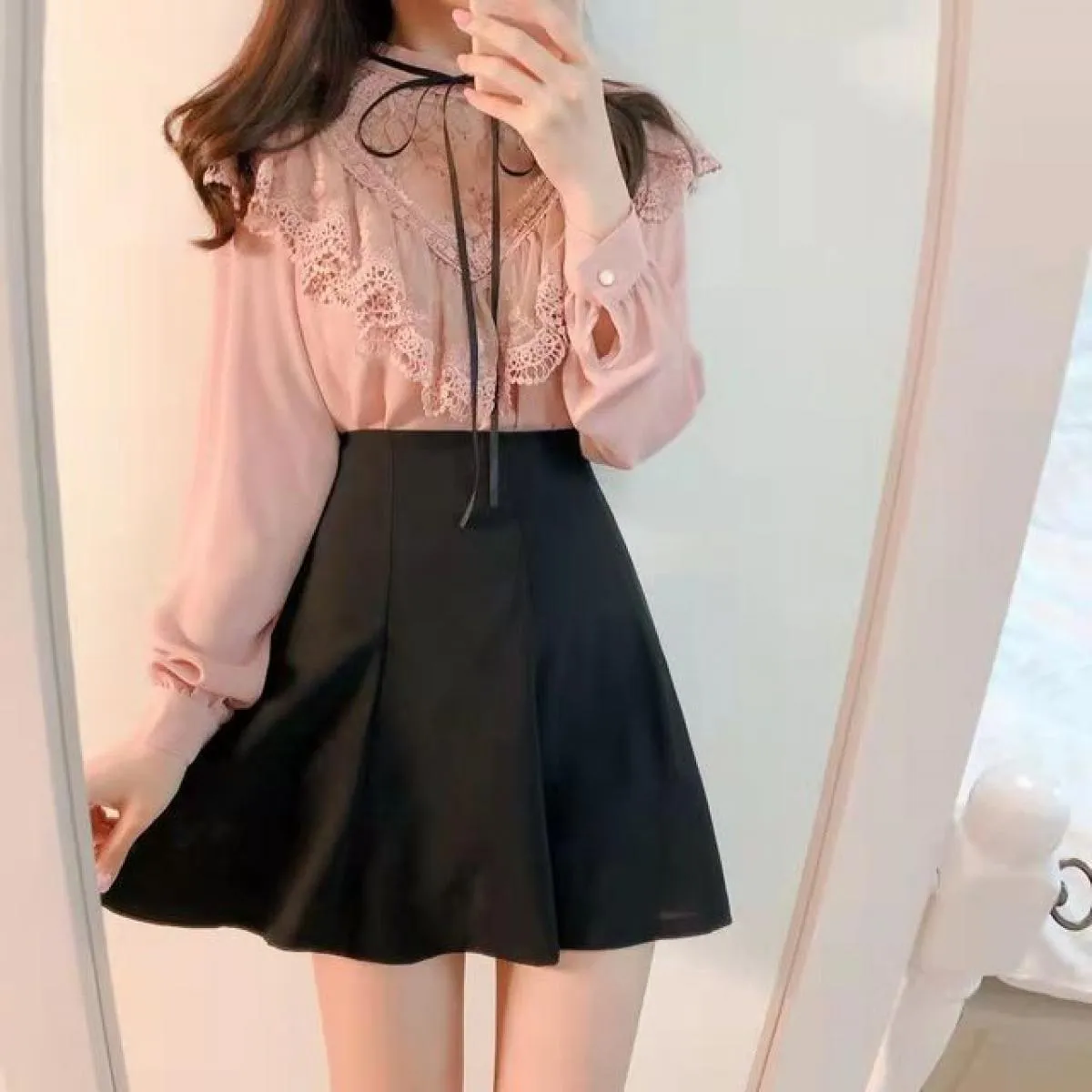 Con fodera Gonne Donna Abbigliamento da ballo Estate Ins Solido Bella Hotsweet Slim Studentessa Incontri Mini Design All Match H