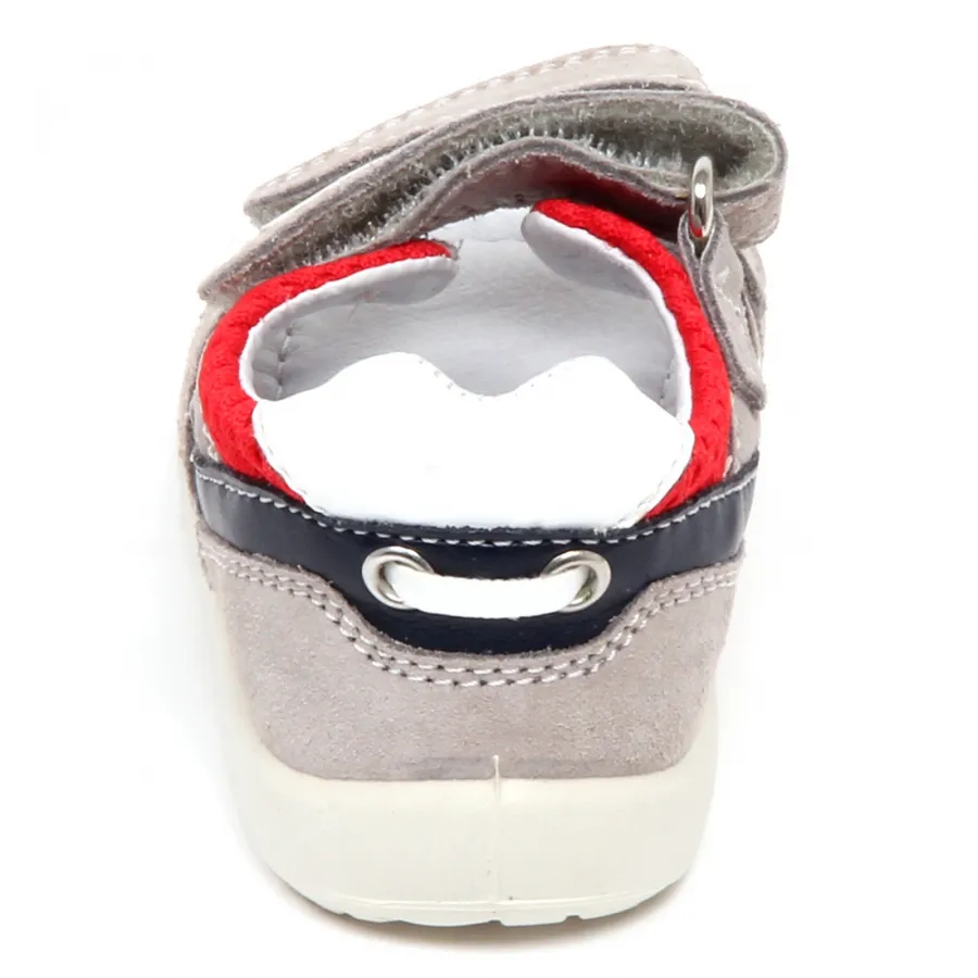 F7322 sandalo bimbo boy baby grey/red/blu FALCOTTO NATURINO shoe