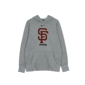 felpa cappuccio uomo mlb logo therma performance pullover hoodie safgia DARK GREY HEATHER