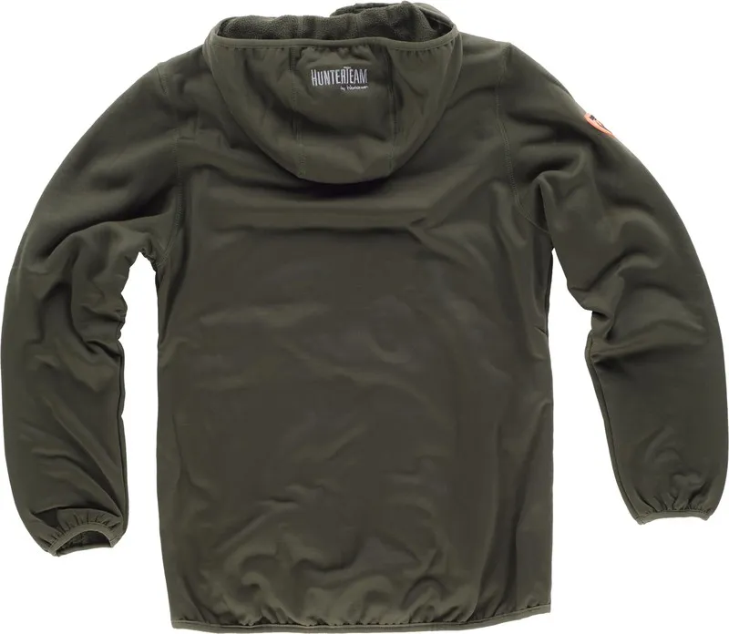 Giacca abbinata a 2 borse laterali, con cappuccio Green Hunting Camouflage Brown