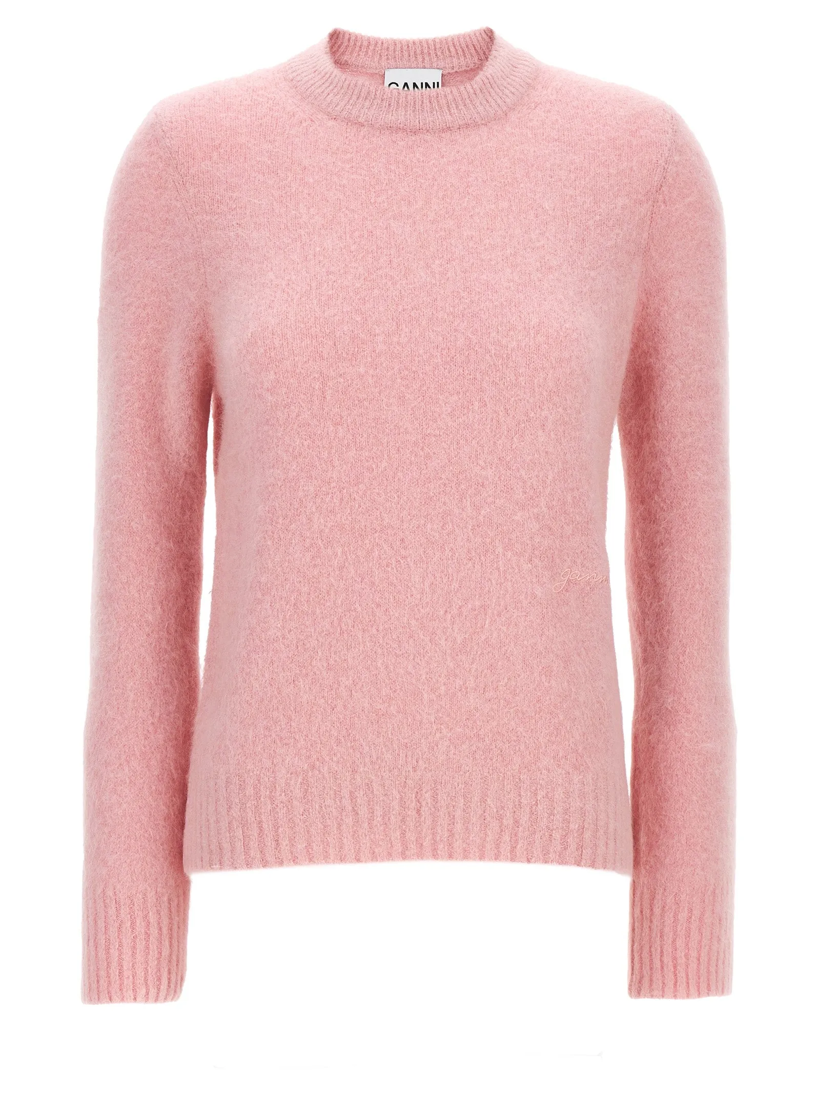 Logo Embroidery Sweater Maglioni Rosa
