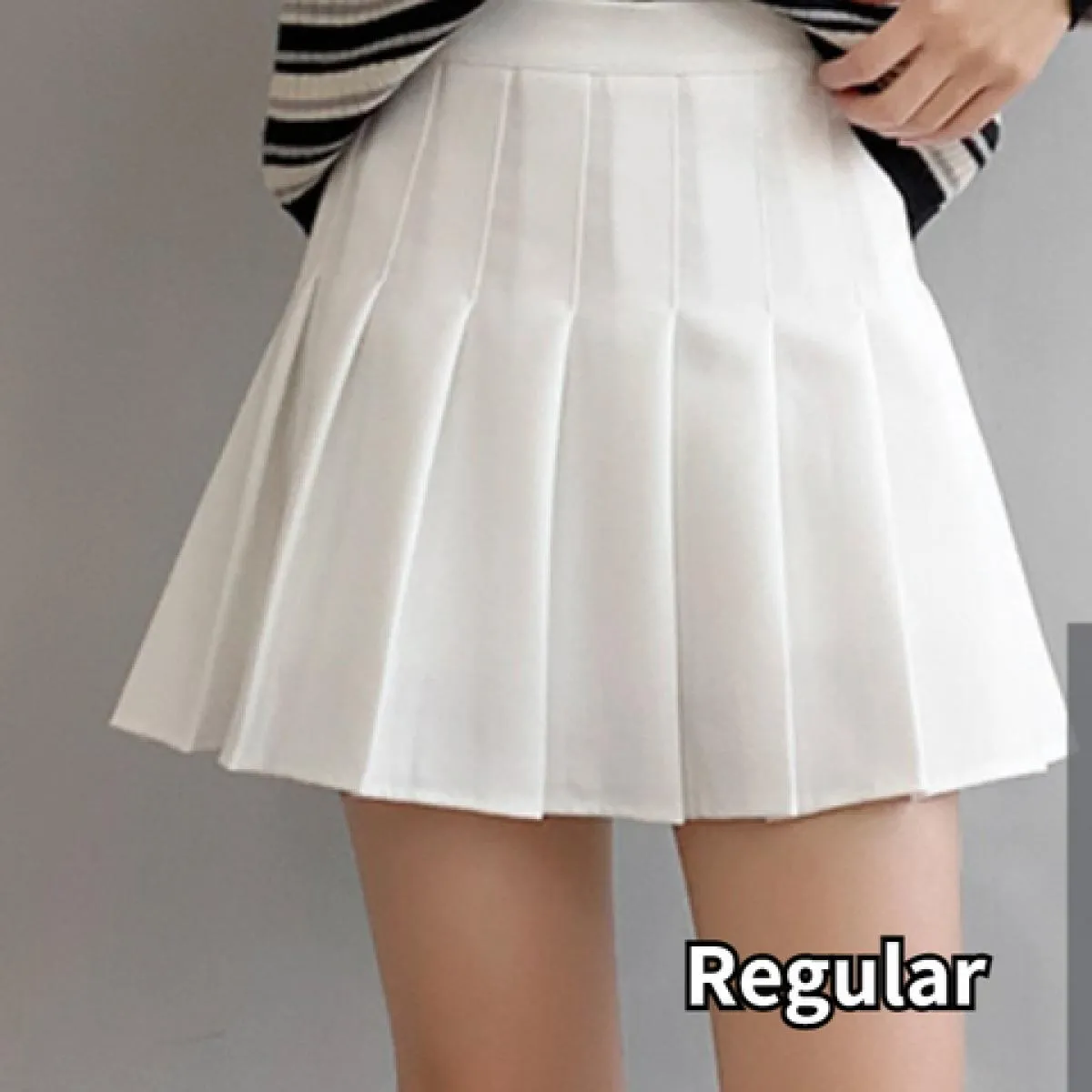 Minigonne a pieghe Donna Basic Estate Nuovo design Vita alta Stile preppy Casual Semplice Vendita calda quotidiana Tutti gli abb