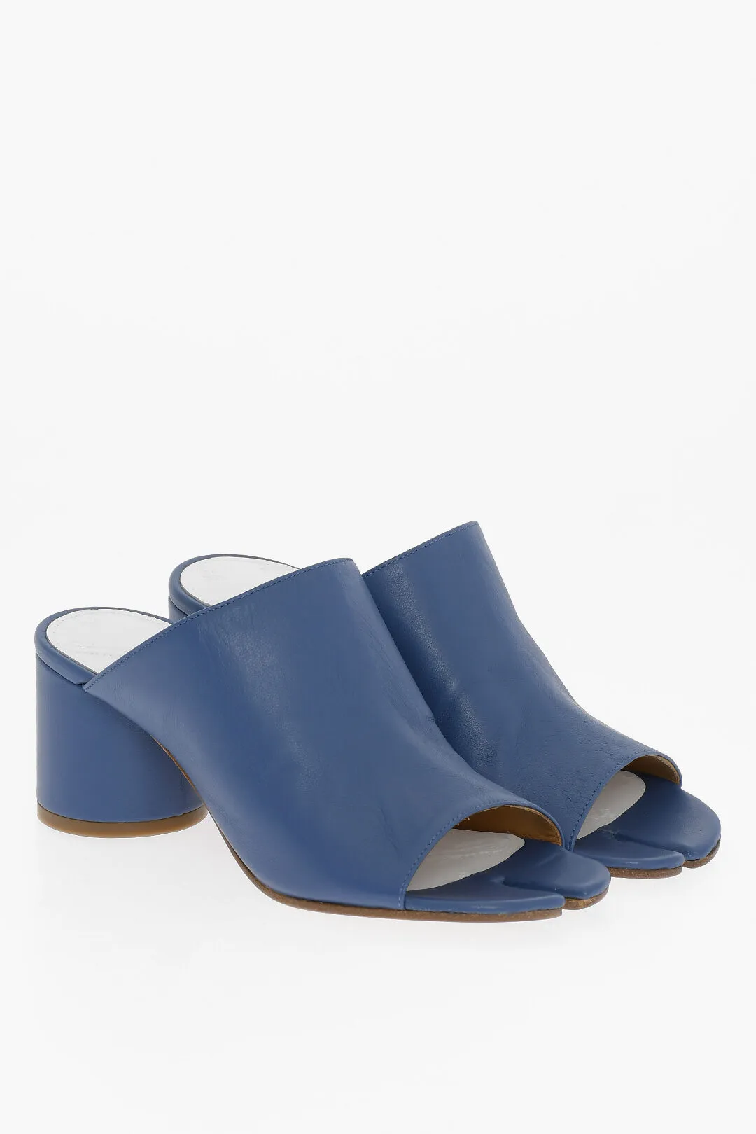 MM22 Mules TABI in Pelle open Toe 7cm