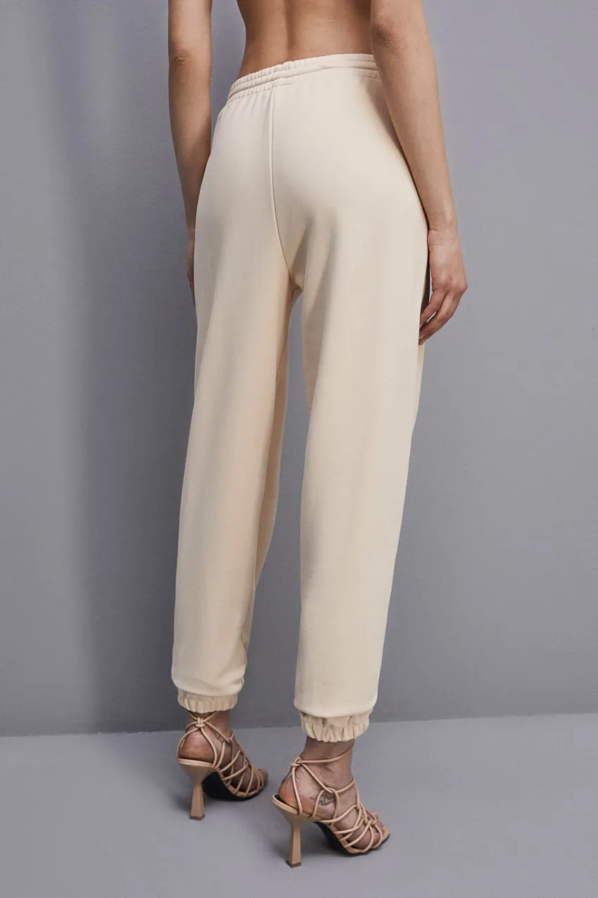 Pantaloni Jogger Felpa Ivory Skin Patrizia Pepe