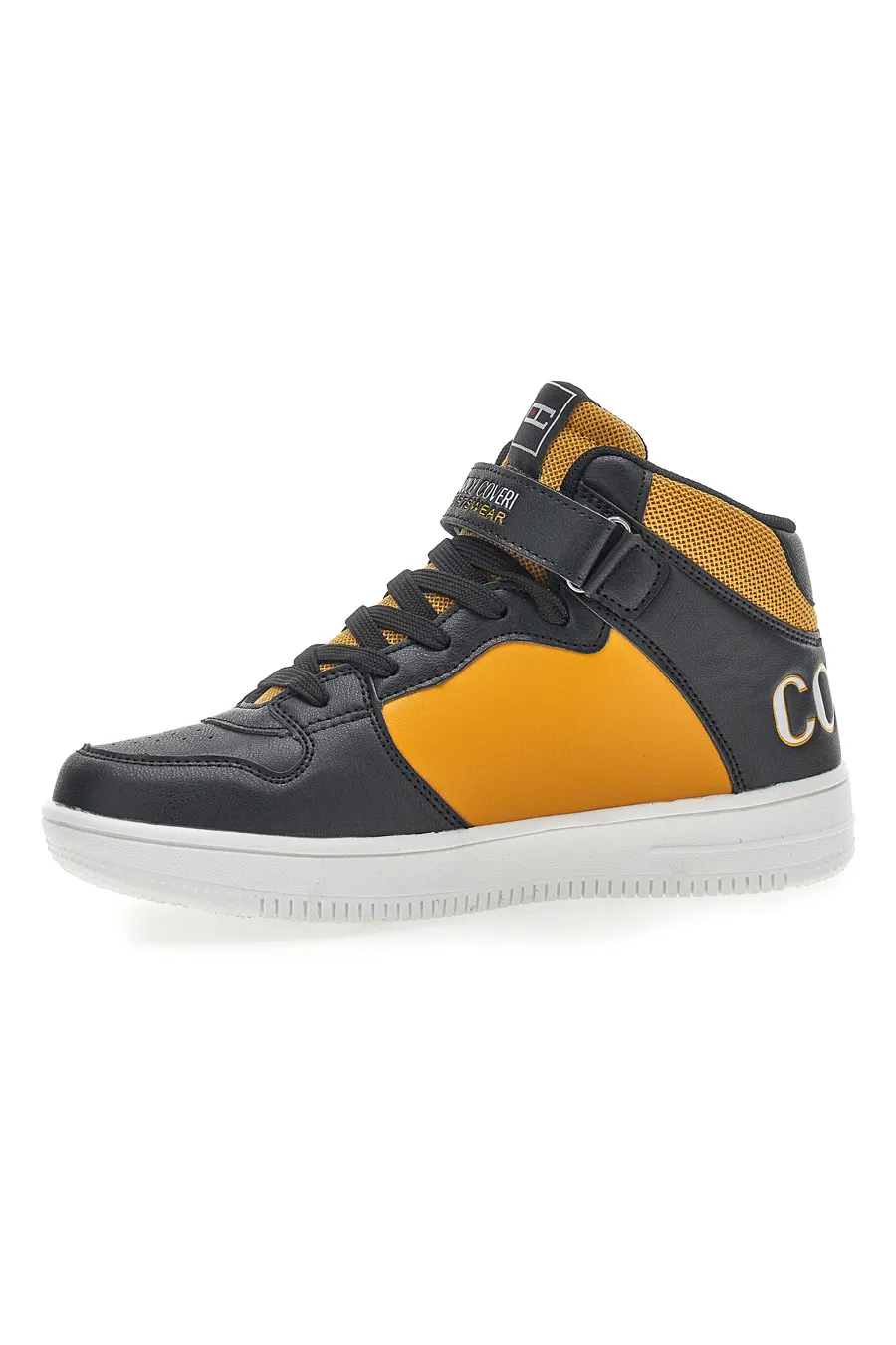 Sneakers Mid Cut Nere Arancio Coveri Cranck