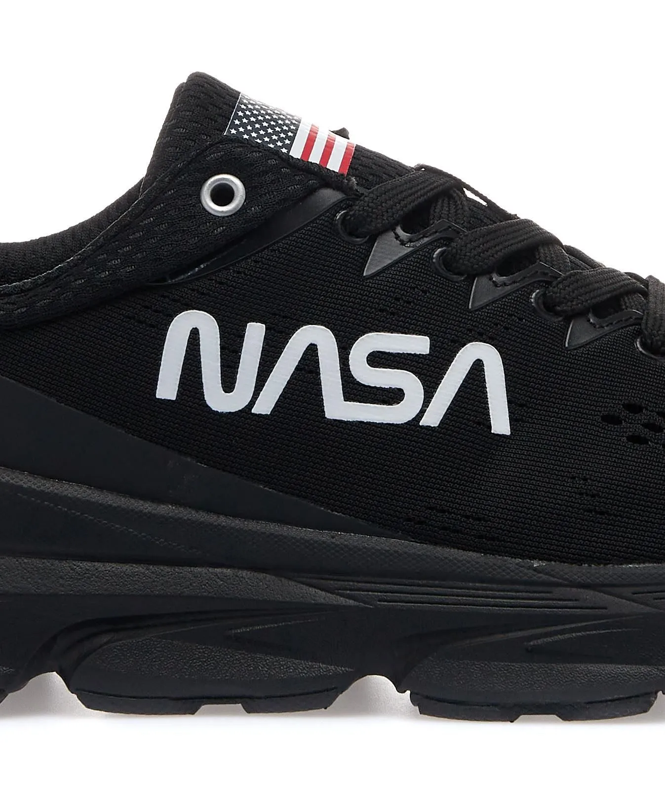 Sneakers uomo nere da palestra con maxi logo