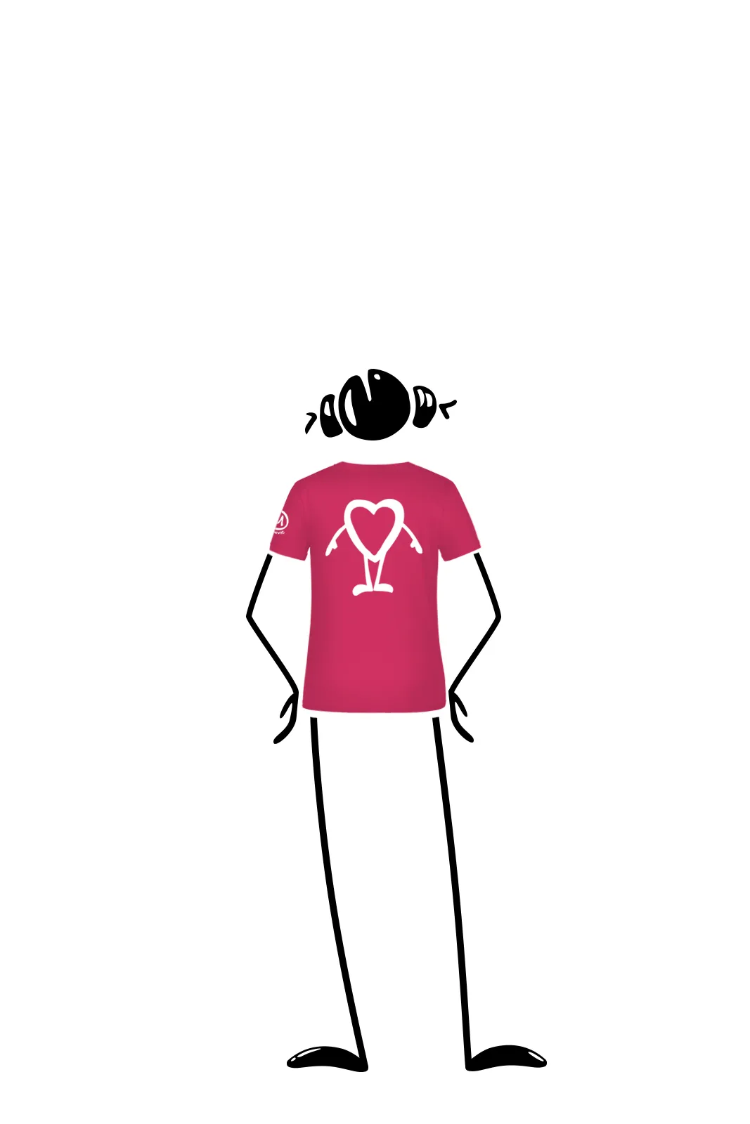 --T-shirt bambina “Heart Pad” TATA-