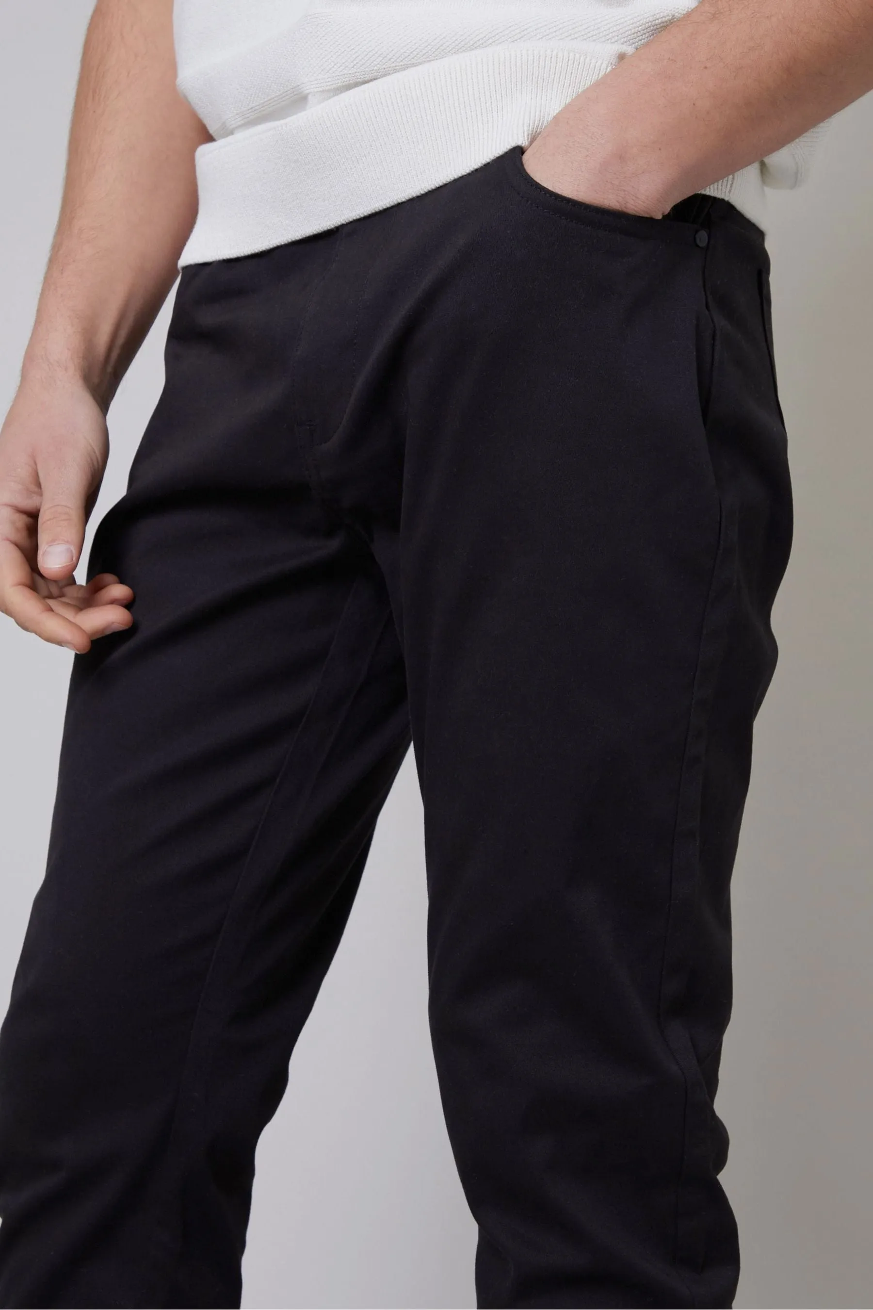 Threadbare - Vestibilità attillata / Slim chino elasticizzato con Pantaloni 5 tasche in cotone