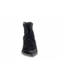 Tronchetto Elena Iachi MID WASH in velour nero