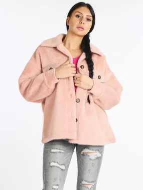 Vanita Veste en fausse fourrure femme